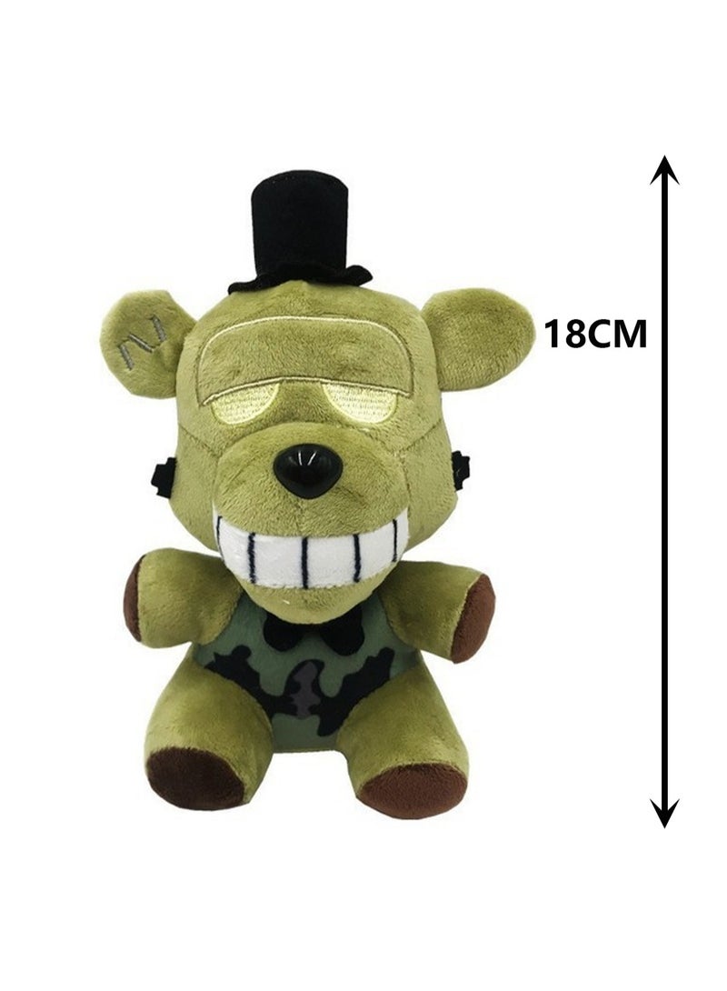 Five Nights at Freddys 18cm Green Eyeless Bear Plush Toy Birthday Collectible Figure - Image 2