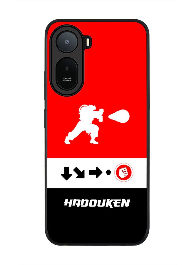 Stylizedd Rugged Case for Xiaomi Redmi A7 Pro 4G / Poco C81 / Poco C81 Pro / Poco C85x 5G- Slim Fit Hybrid Rubber Cover Hadouken
