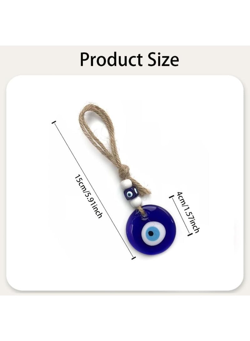 kunshao Evil Eye Car Hanging Ornament with Classic Blue Beads, Protective Charm Decorative Hanging Accessory for Cars Homes Offices - Image 2