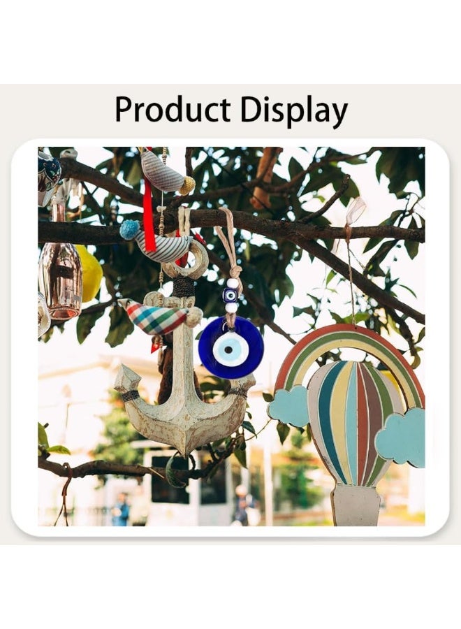 kunshao Evil Eye Car Hanging Ornament with Classic Blue Beads, Protective Charm Decorative Hanging Accessory for Cars Homes Offices - Image 4