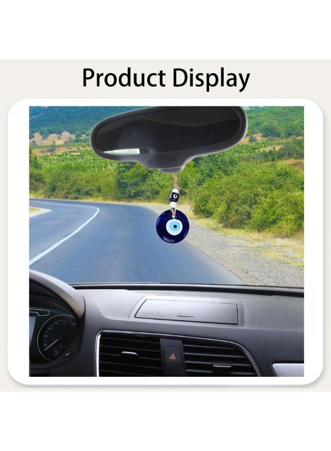 kunshao Evil Eye Car Hanging Ornament with Classic Blue Beads, Protective Charm Decorative Hanging Accessory for Cars Homes Offices - Image 5