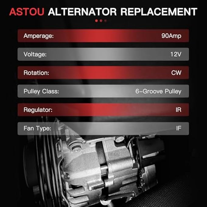 ASTOU 11610 NEW Alternator fit 11-17 for Hyundai for Elantra 14-16 for KIA forte Replace Stable Output Alternator Rebuild Kit - Image 2
