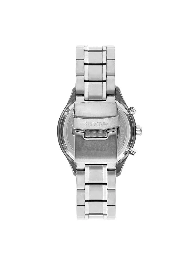 Quantum Men's Chronograph Round Shape Metal Wrist Watch ADG958.390 - 46 mm