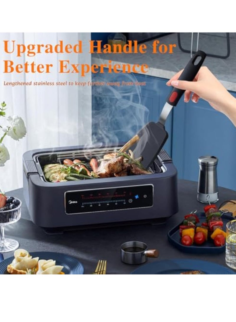 عربست 5 عبوات ملاعق تقليب سيليكون، طقم ملاعق سيليكون لأواني الطبخ المانعة للالتصاق، طقم أدوات طبخ مقاومة للحرارة 600 درجة فهرنهايت للبيض، فطائر آمنة للغسل في غسالة الأطباق - Image 4