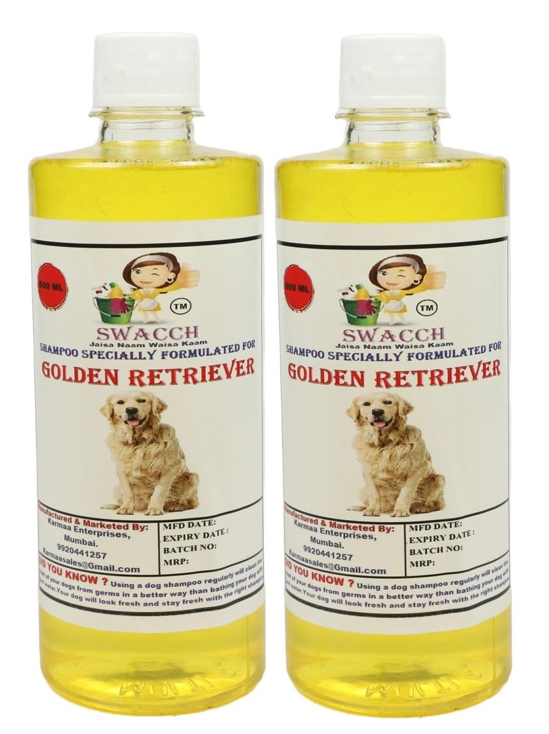 swacch Shampoo | Puppy Safe Shampoo | Golden Retriever Dog Shampoo (500ml) (Pack of 2) Lemon + Small White Bone | Dog Chew Bones | Teething chew Toy | Dental Teething |Combo Pack - Image 2