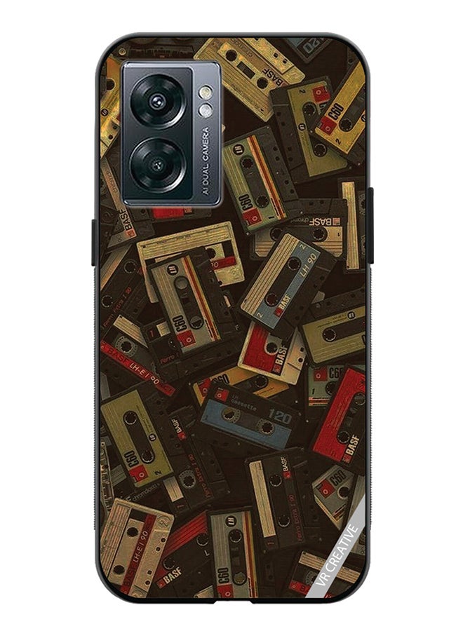 VR CREATIVE Protective Case Cover For Oppo A57 5G Music Carrds Design Multicolour - Image 1