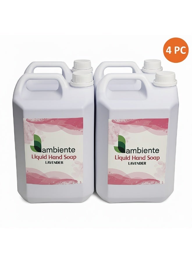 Ambiente صابون اليدين من أمبيانتي - حماية مضادة للبكتيريا برائحة اللافندر | عطر اللافندر الفاخر | تركيبة تنظيف عميقة | نظافة مثالية - Image 1