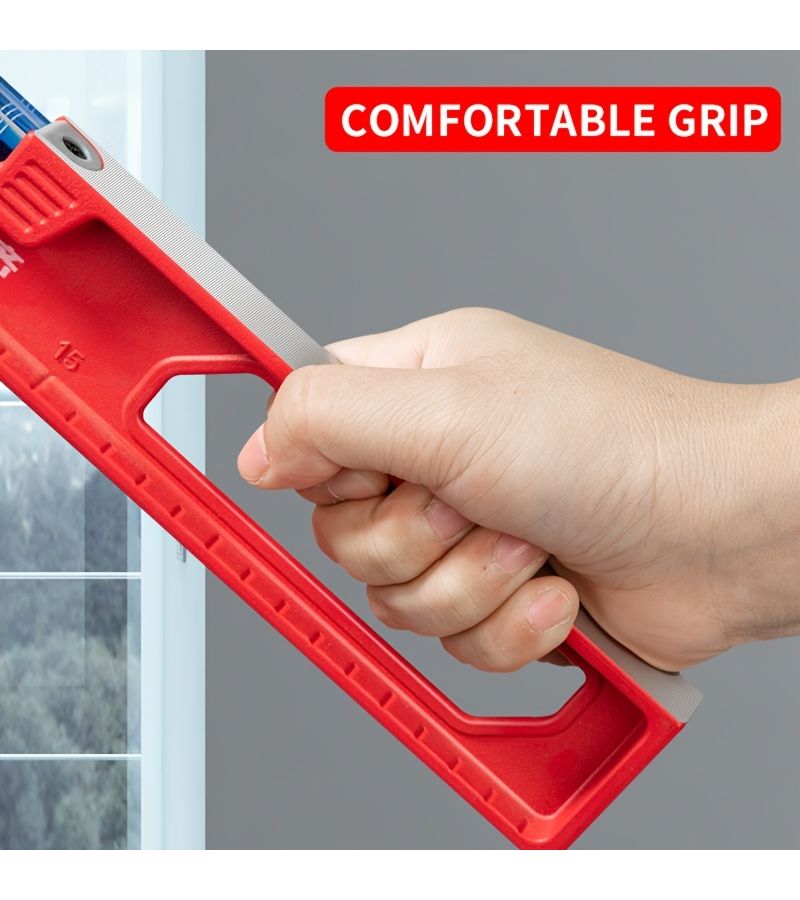 Red 600mm Spirit Level Aluminum Carpenter Tool with Free Tape Measure - Image 2