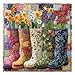 PPuzzling Colorful Flower Boots Puzzles for Adults 1000 Pieces Plant Floral Boot Garden Jigsaw Puzzle Blooming Boots Aesthetic Art Puzzle Hard Challenging Puzzles for Adults - Image 2