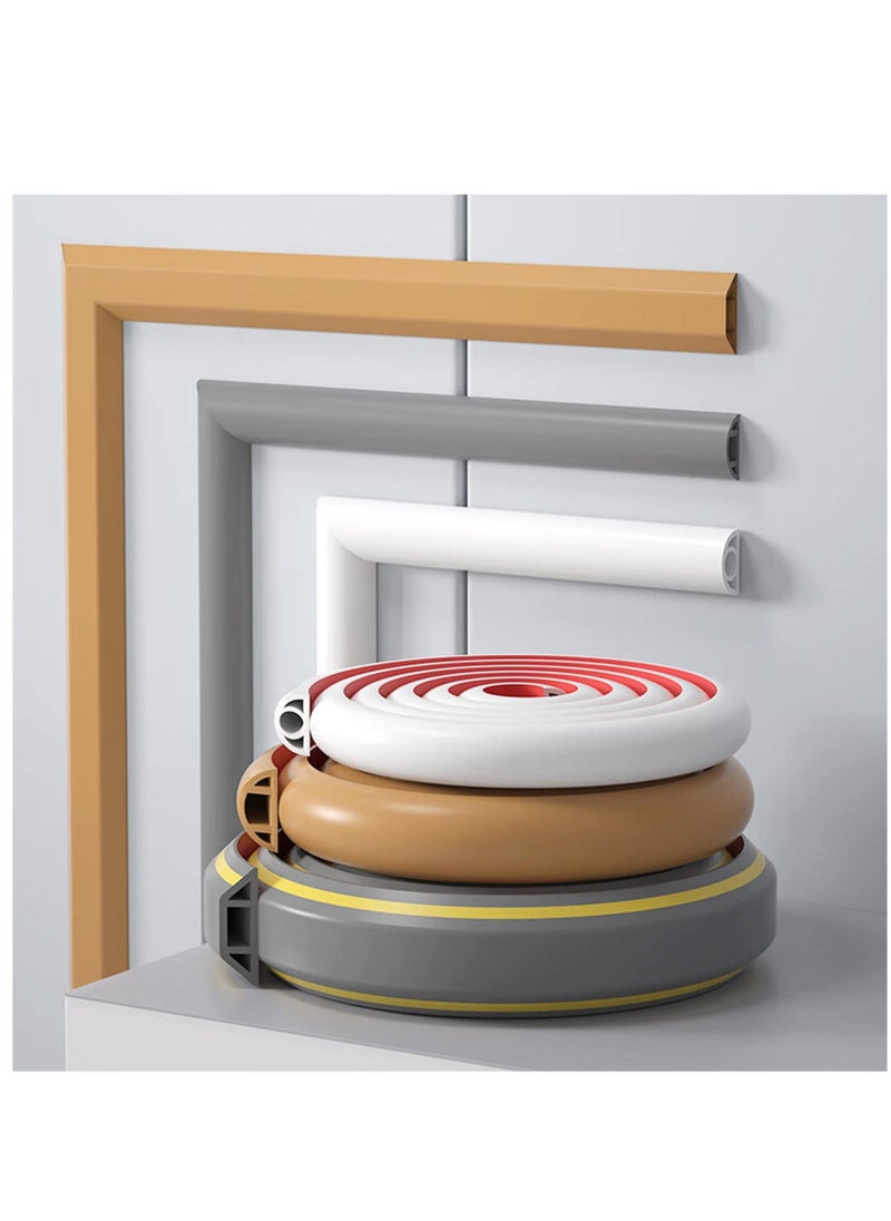 Floor Cable Cover Protector, Flexible Wire Cover, Self-Adhesive Small Cable Duct | Protect Cables & Prevent Trip Hazards | Ideal for Office, Home, Workshop, Warehouse, Garage, White, D20, 3m - Image 4