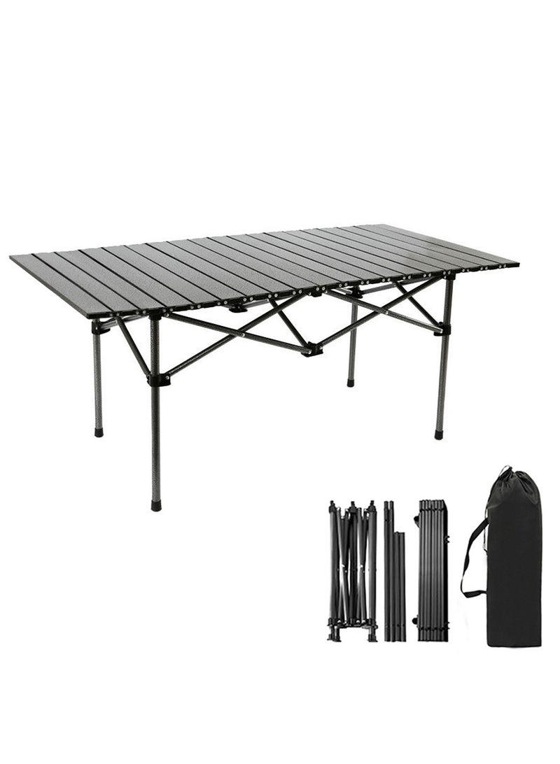 Yolu Folding Camping Table with Carry Bag, Outdoor Portable Lightweight Aluminum Desk for Beach, Picnics, Cooking,Party Dining, Camping, BBQ  - Image 1