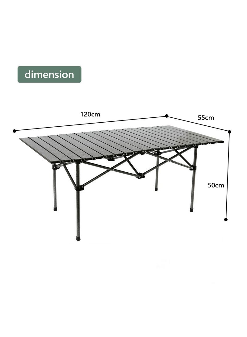 Yolu Folding Camping Table with Carry Bag, Outdoor Portable Lightweight Aluminum Desk for Beach, Picnics, Cooking,Party Dining, Camping, BBQ  - Image 2
