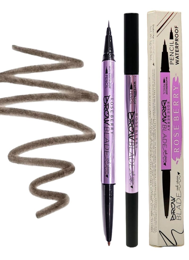 RoseBerry Nature Brow Blade Pencil Waterproof Dark Brown 
