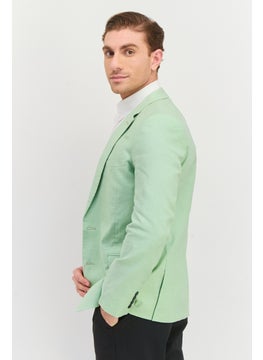 Asos Design Men Skinny Fit Solid Formal Blazer, Sage Green  - Image 2