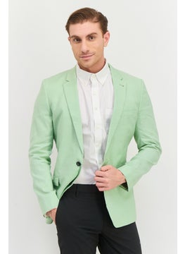 Asos Design Men Skinny Fit Solid Formal Blazer, Sage Green  - Image 1