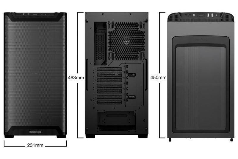 be quiet! Pure Base 501 Black PC case | 2 Preinstalled Quiet Fans | Mid Case | USB 3.2 Gen | Airflow | BGW74 - Image 2