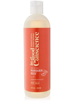 In Good Conscience Hydrating Body Wash: Allnatural Mandarin Rose & Babassu Oil | Sulfate Paraben Phthalate & Peg Free Soap | No Synthetic Fragrances | For Men & Women | 12 Oz.  - Image 2