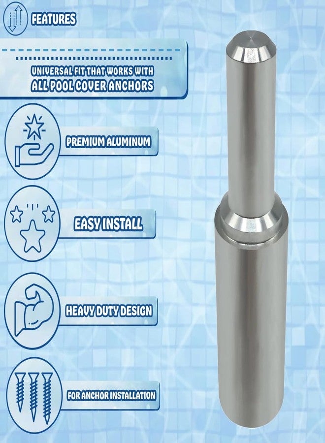 Poolzilla Aluminum Tamping Tool for Anchor Installation, Easy Pool Cover Installation - Image 4