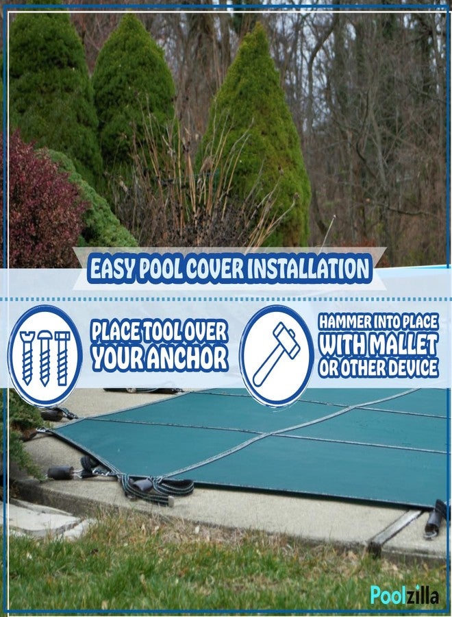 Poolzilla Aluminum Tamping Tool for Anchor Installation, Easy Pool Cover Installation - Image 3