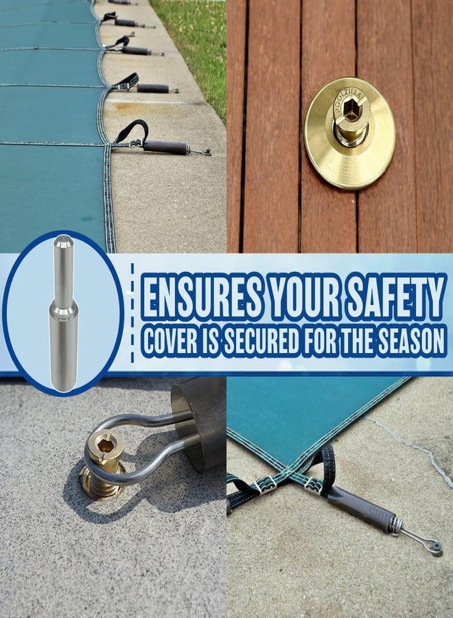 Poolzilla Aluminum Tamping Tool for Anchor Installation, Easy Pool Cover Installation - Image 5