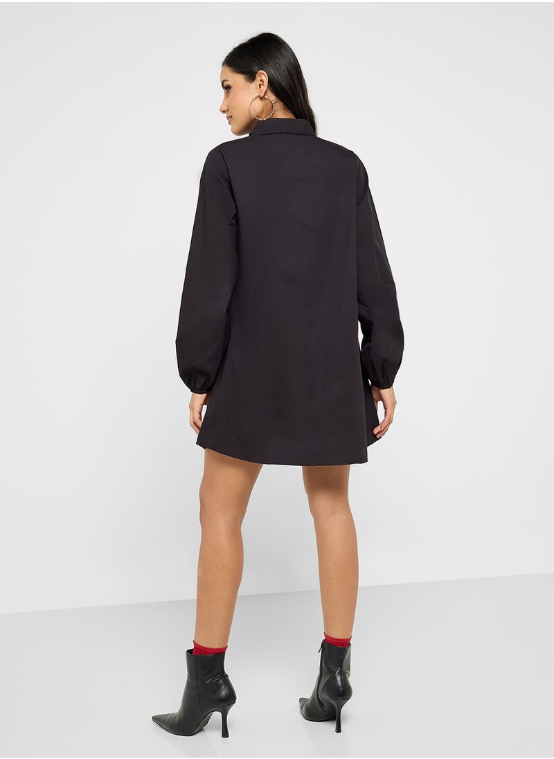 Never fully Dressed Printed Button Down Dress  - Image 2