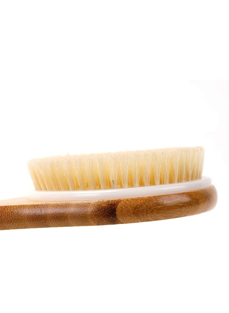 ORiTi Bath Body Brush Back Scrubber Shower Bath Brush with Long Wooden Handle - Image 3