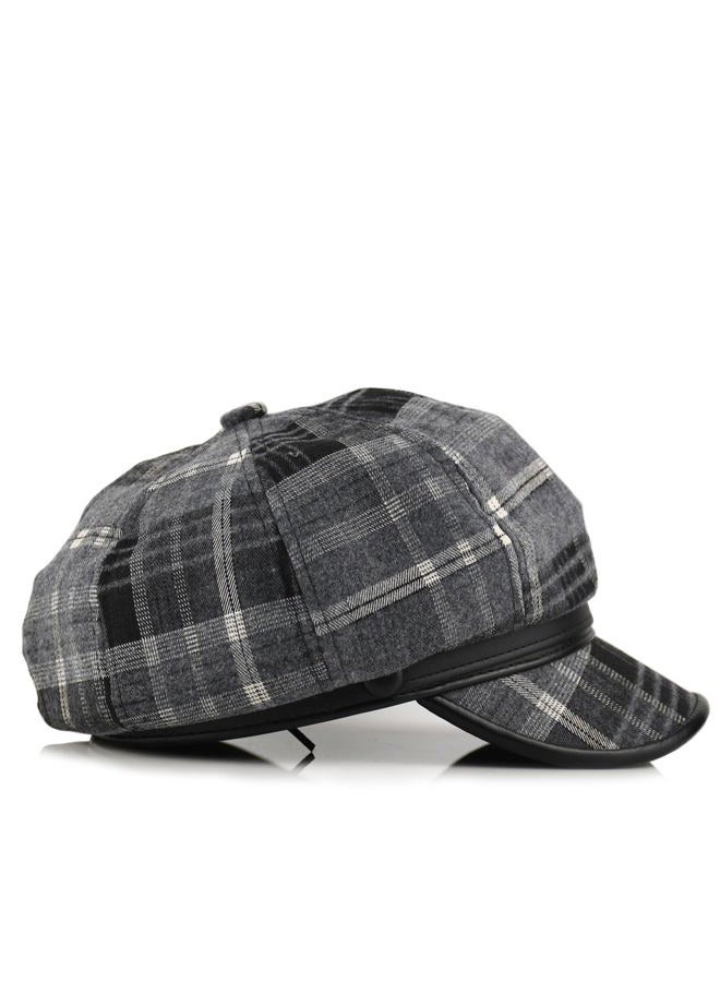 KORIXINE Newsboy Hats for Women - Retro Classic Plaid Hat Fashionable British Irish Beret Cap Girls Vintage Dressy Caps, Black Butterfly, One size - Image 3