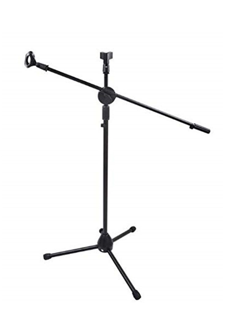 Djustable Double-headed Mic Clip Microphone Holder Telescopic Floor Boom Stand  - Image 5
