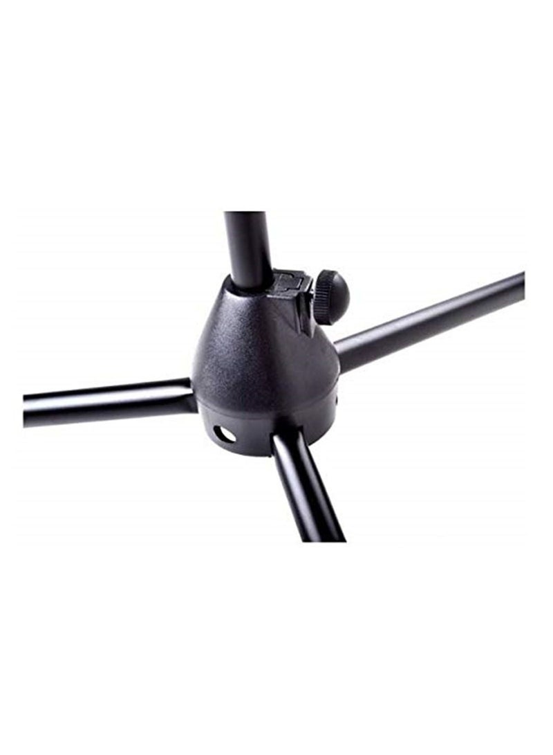 Djustable Double-headed Mic Clip Microphone Holder Telescopic Floor Boom Stand - Image 3