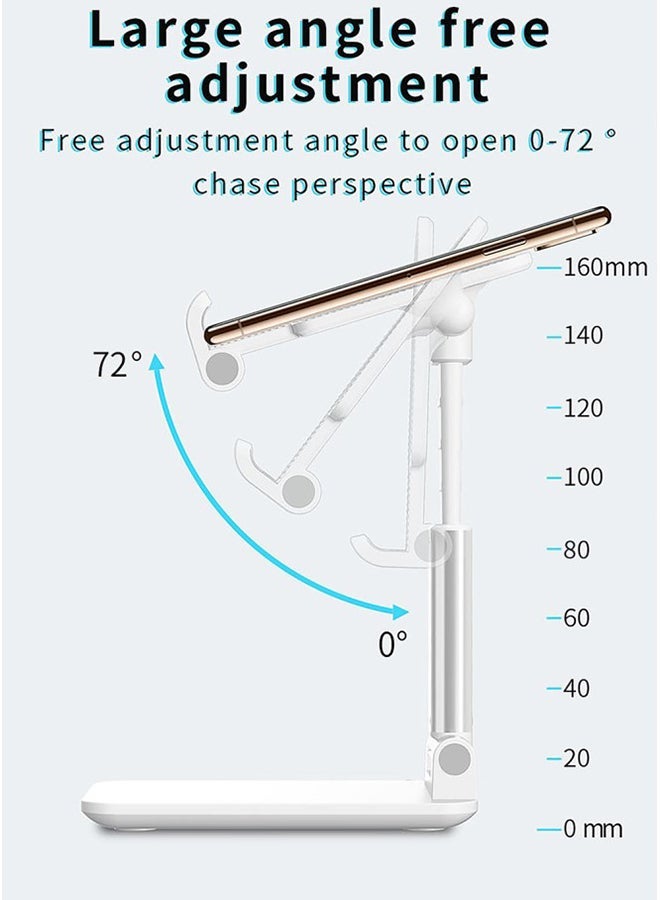 أو أوزون قابلة للطي سطح المكتب الهاتف حامل الوقوف اللوحي الأسود - Image 4