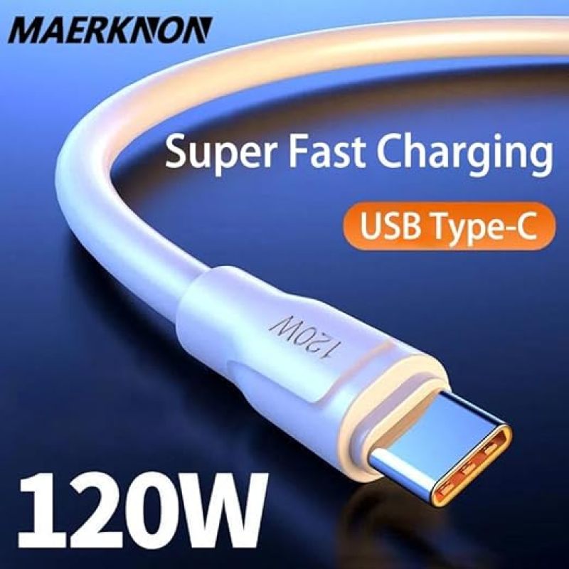 USB Type-C Charging Data Cable: 1M Ultra Thick 200 Copper Core - 6A 120W Super Fast Charging for High Speed Power Supply And Data Transfer - Image 5