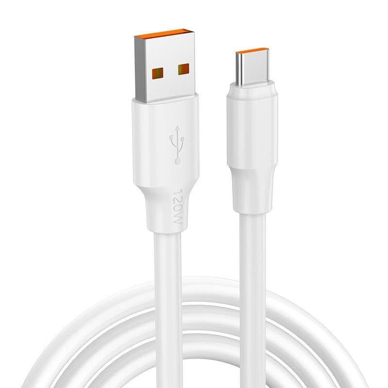 USB Type-C Charging Data Cable: 1M Ultra Thick 200 Copper Core - 6A 120W Super Fast Charging for High Speed Power Supply And Data Transfer - Image 1