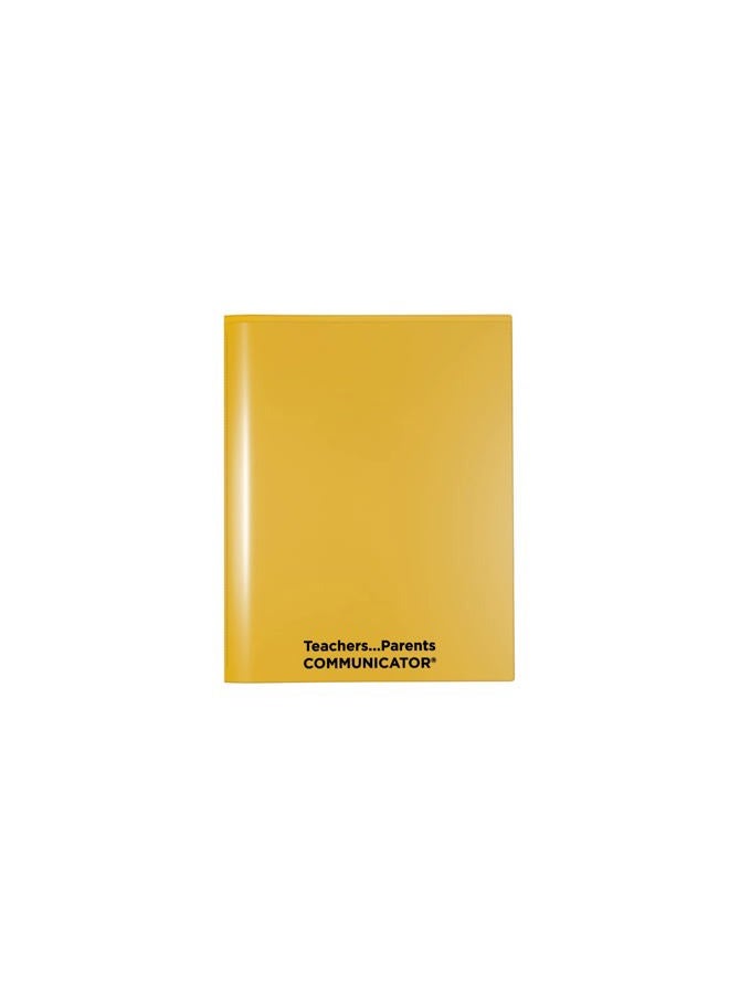 Nicky's Folders English Communicator, Parent-Teacher Folder, Patented Tear-Resistant, Flexible Plastic, 2 Inside Pockets, 2 Exterior Sleeves, Letter Size Paper, Single Color (24 Pack) (Yellow) - Image 1