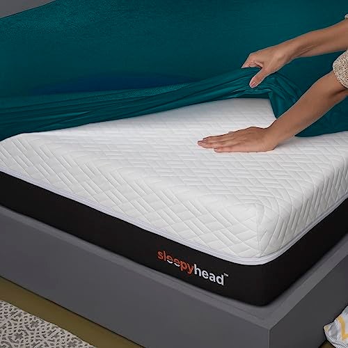 Sleepyhead 100% Waterproof Cotton Feel Mattress Protector | Queen Size, 75 x 60 Inches | Breathable & Ultra Soft Fitted Bed Protector| Deep Teal - Image 3