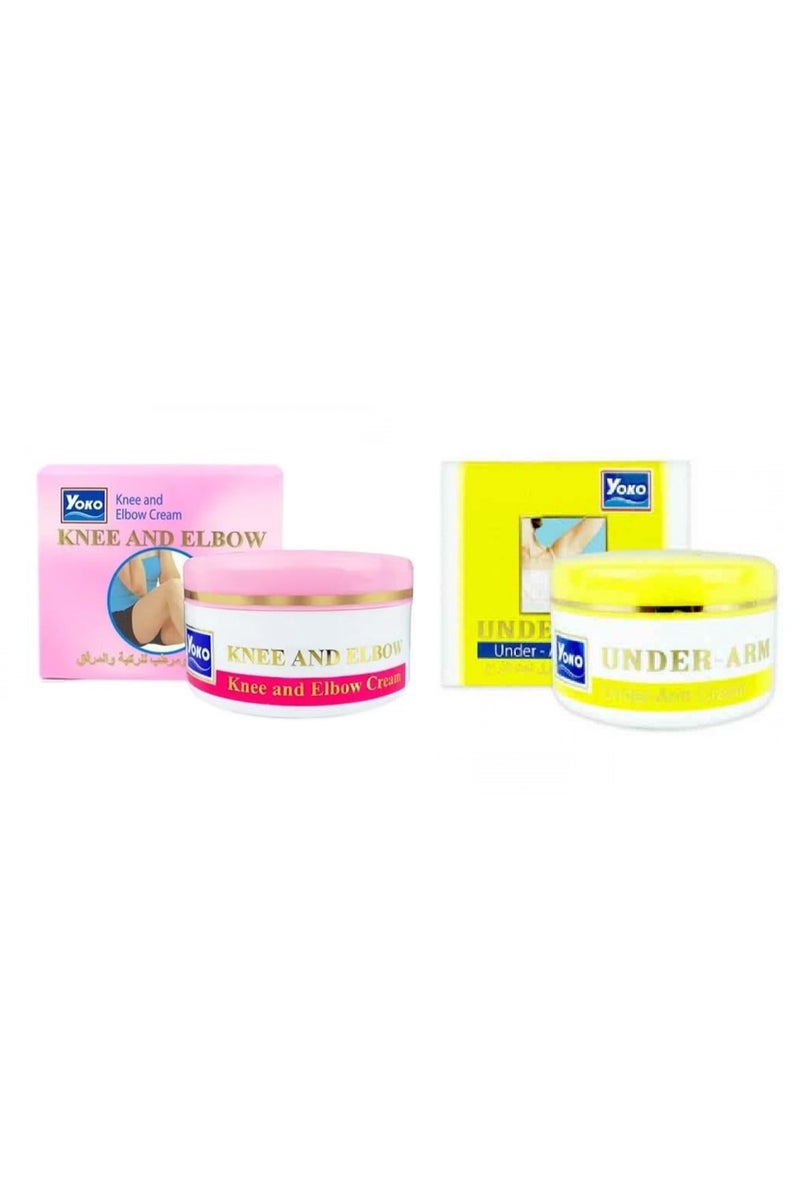 YOKO Under Arm Lightening Cream And Deodorant & Lightening And Moisturizing Knee And Elbow Cream - 50+50g - Image 2