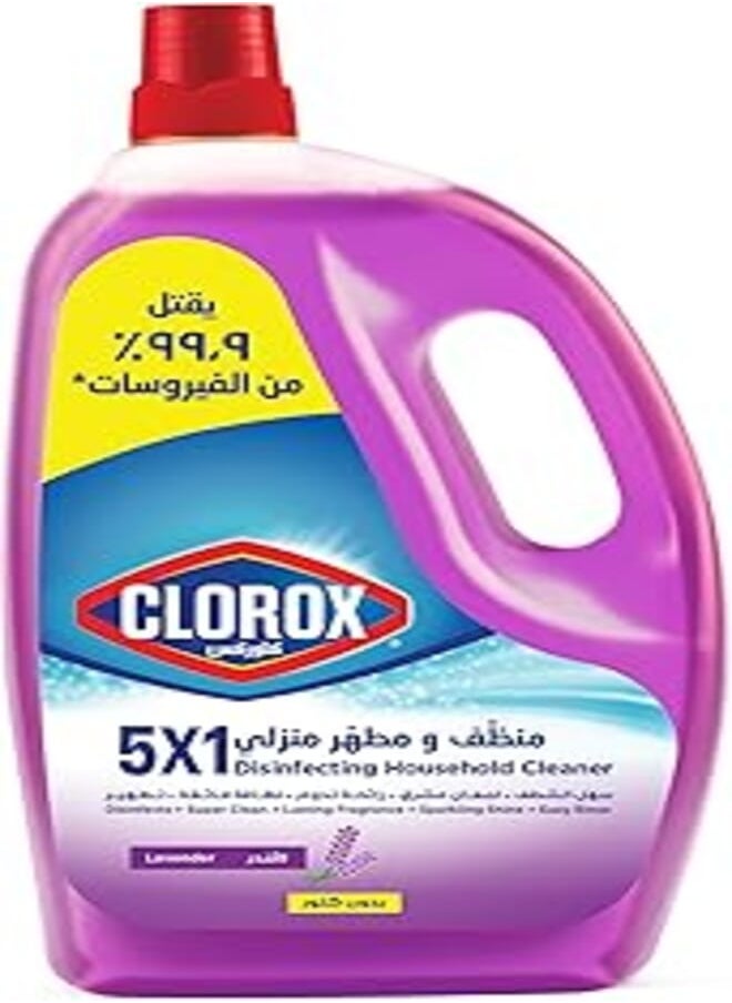 Clorox - Clorox 5x1 Disinfecting Household Cleaner Lavender 3L - Image 1