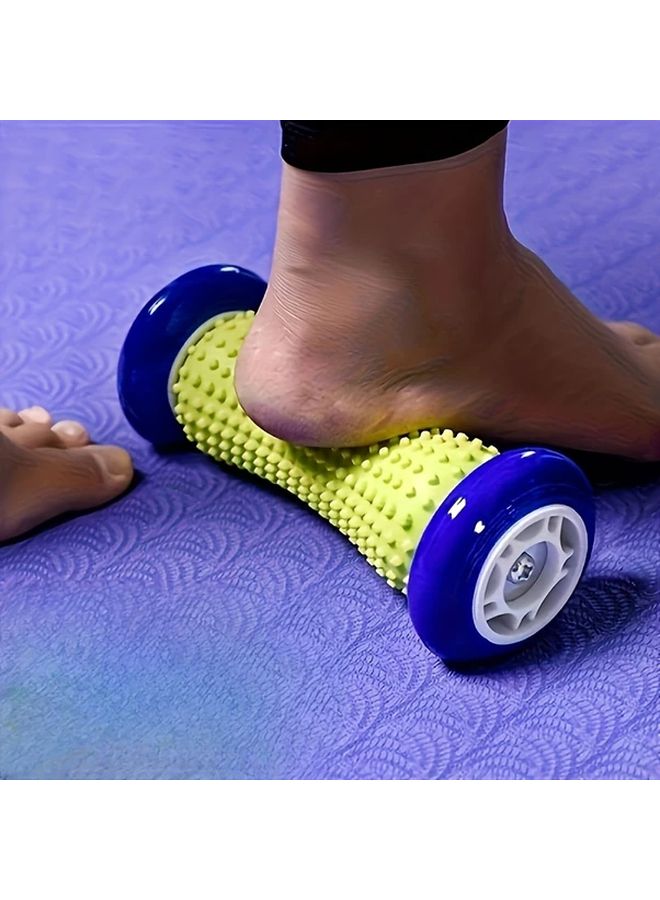 Gray Ergonomic Plastic Fasical Roller Ball for Deep Tissue Massage Fitness Travel Essential No Battery - Image 1