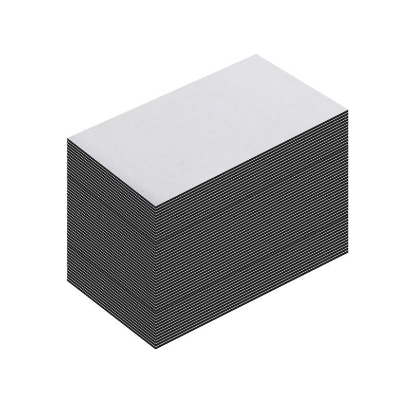 LLPT Self Adhesive Business Card Magnets 50 Packs Easy Peel Stick Promotion Small Magnetic Sheet for Business Marketing Card Teaching Schedule Photo Wall(BCM050) - Image 1