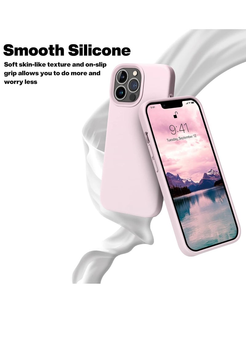 Raxoom Designed for iPhone 14 Pro Max Case, Silicone Shockproof Slim Thin Phone Case for iPhone 14 Pro Max 6.7 inch (Chalk Pink) - Image 2