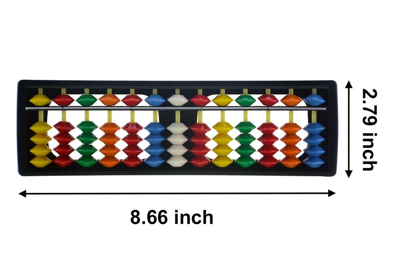 Wowlife 13 Digits Rods with Colorful Beads Plastic Abacus Arithmetic Soroban Kid's Calculating Tool - Image 2