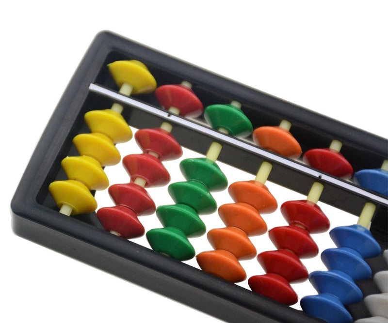 Wowlife 13 Digits Rods with Colorful Beads Plastic Abacus Arithmetic Soroban Kid's Calculating Tool - Image 4