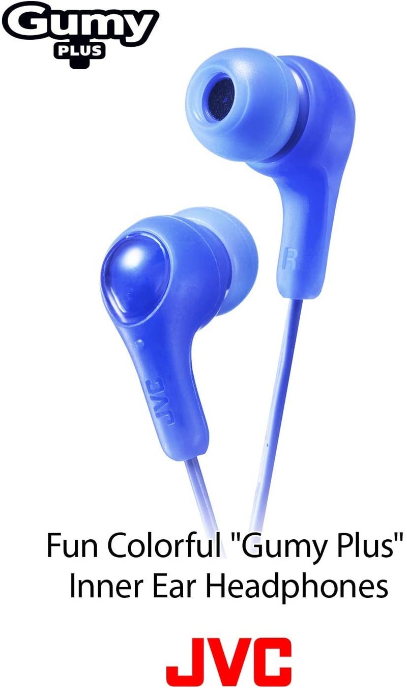 JVC Gumy in Ear Earbud Headphones with Paper Package, Powerful Sound, Comfortable and Secure Fit, Silicone Ear Pieces S/M/L - HAFX7VN (Violet) - Image 2