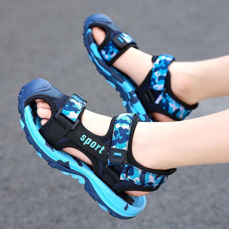 Sandals Sandals For Boys Middle And Large Children'S Anti-Slip Summer 2024 Children'S Shoes For Boys Sports Beach Soft Sole - Image 5