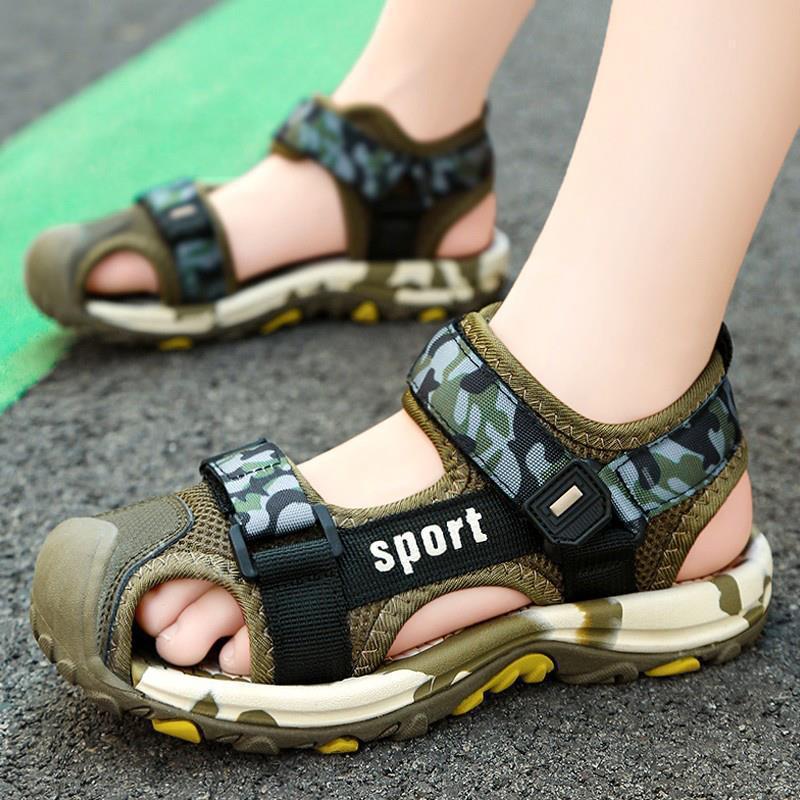 Sandals Sandals For Boys Middle And Large Children'S Anti-Slip Summer 2024 Children'S Shoes For Boys Sports Beach Soft Sole - Image 3