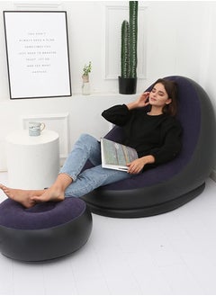 Air Mattress Inflatable Chair for Adults - Foldable Blow-Up Couch Lounger - Portable Air Sofa for Indoor Living/Outdoor Activities/Camping/Car Traveling