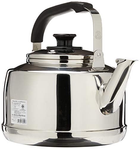 Zebra Technologies Extra Large Size 7.5 Liter Zebra Polished Mirror Finish Stainless Steel Whistling Canister Stovetop Teakettle Tea Kettle Teapot, Gas Electric Induction Compatible - Image 2