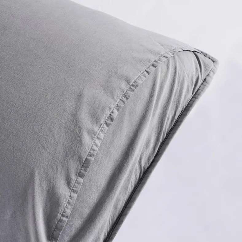 Pan Home طقم أغطية سرير رمادي مكون من 3 قطع بحجم كينغ - Image 5