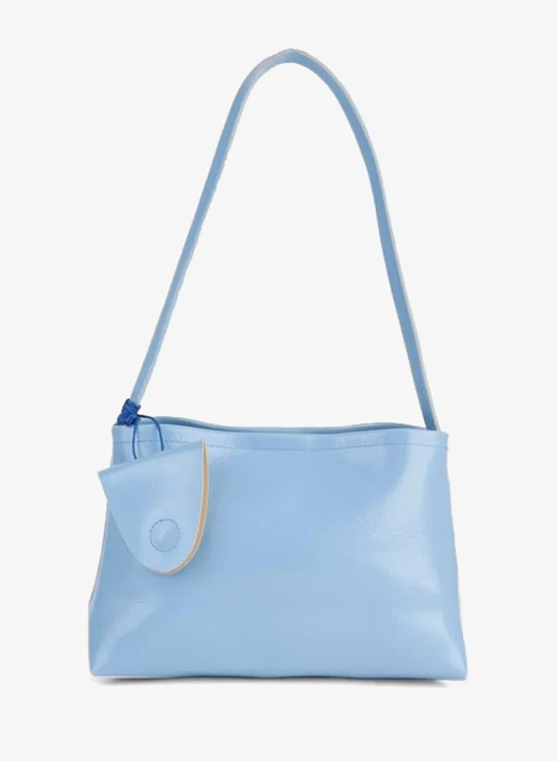 Women's Defne Bebe Blue Eyeglass Holder Gift Snap-Closure Hand, Arm and Shoulder Bag.