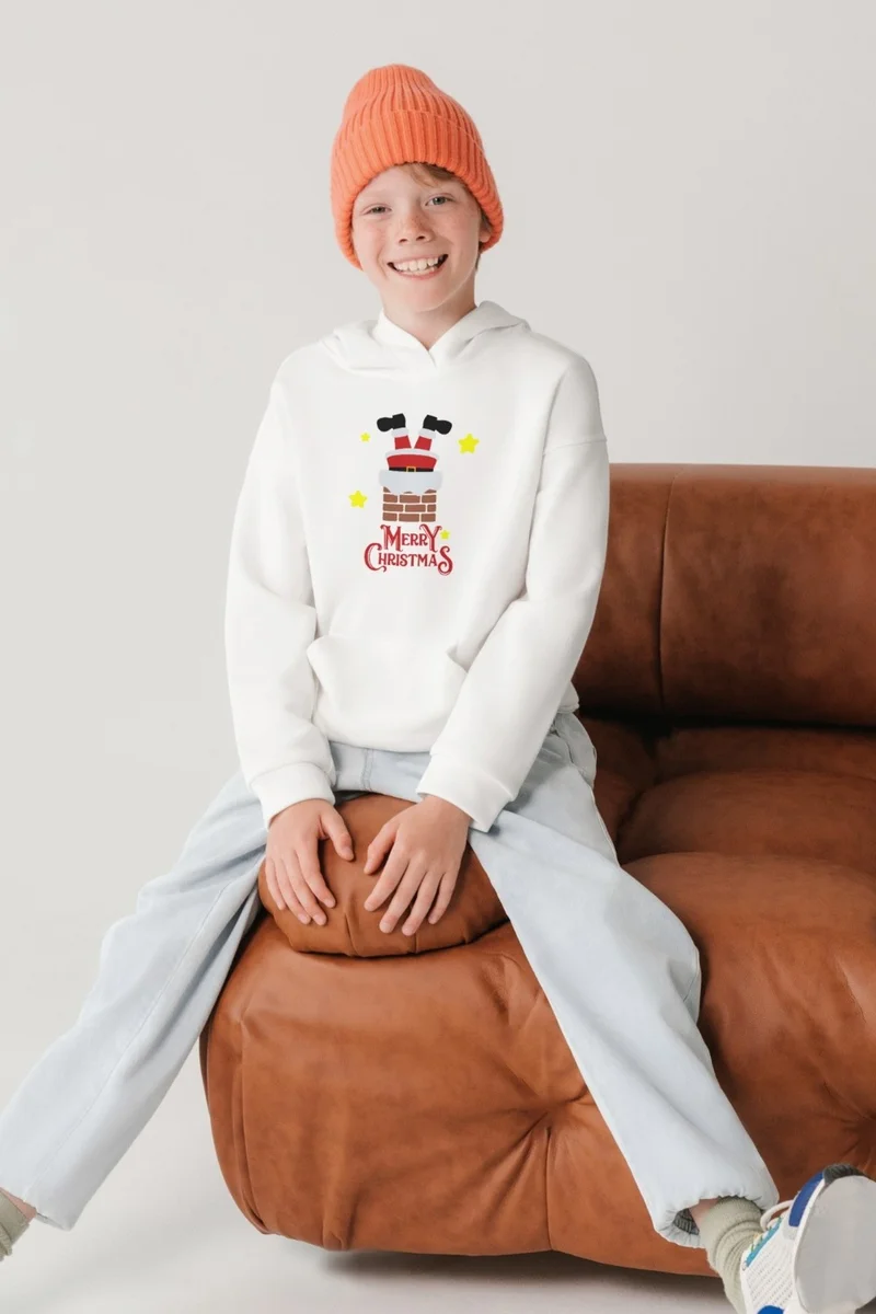 Ada Bebek Çocuk Island Baby Kids Santa Claus Merry Christmas Style Sweatshirt