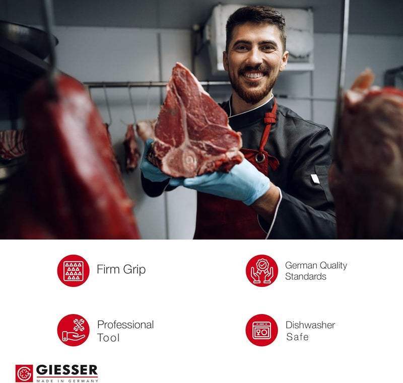 Prime Selection Giesser since 1776, Made in Germay, Boning knife flexible curved blade 5 inch, Ultra Slip Resistant Handle material, Dishwashersafe, rustfree, Butcher Knife for filleting - Image 5